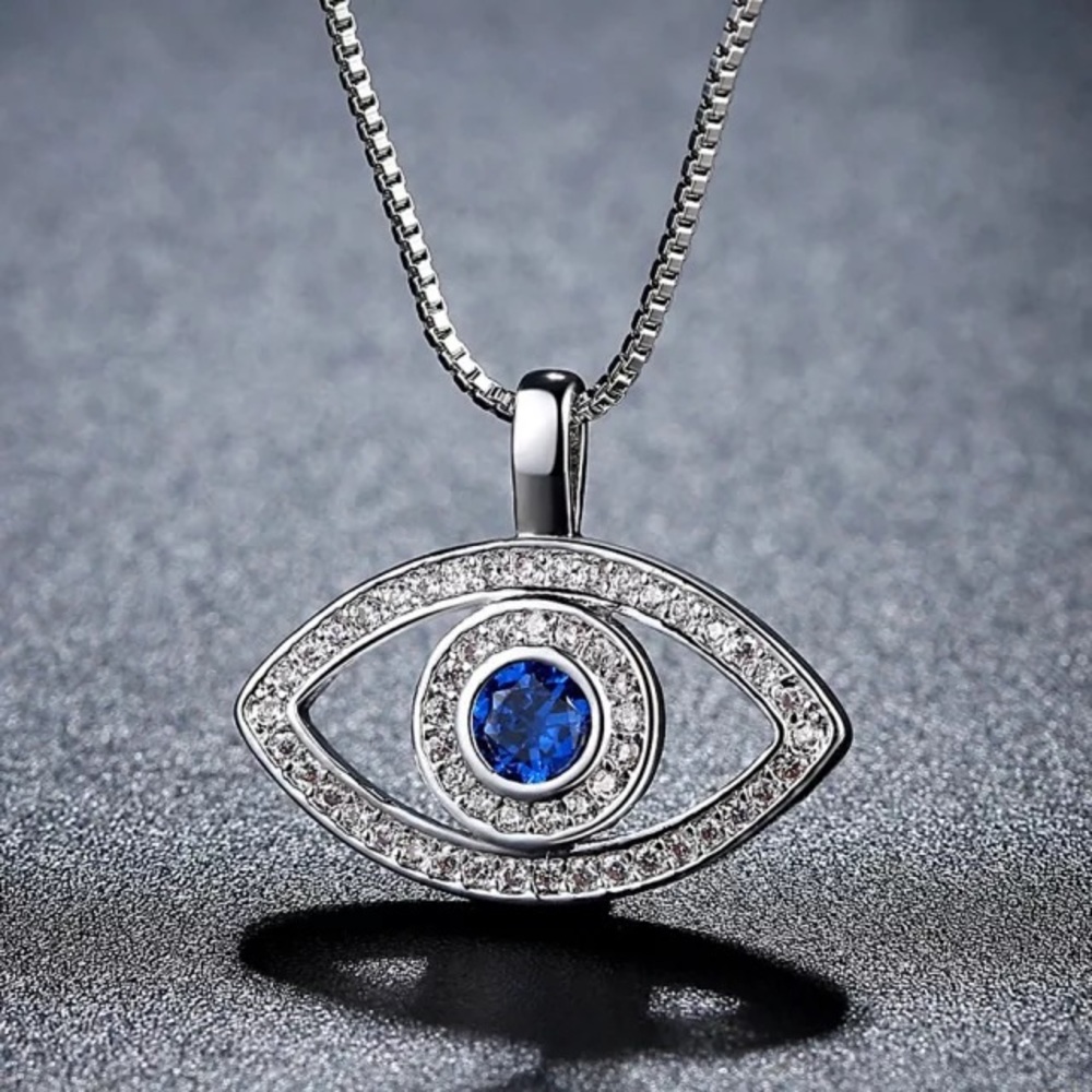 925 Sterling Silver Evil Eye Protection Necklace